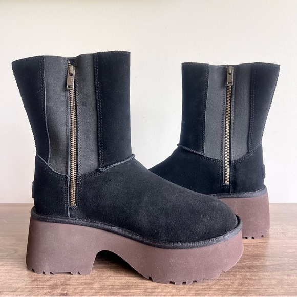 UGG Black and Brown Winter Boots - Picture 6 of 12